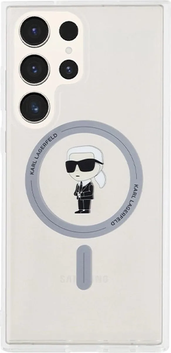 Karl Lagerfeld IML Ikonik MagSafe Hoesje - Transparant