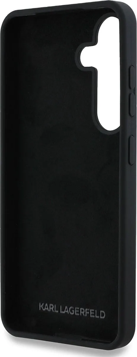 Karl Lagerfeld Backcase Hoesje Samsung Galaxy S25 - Zwart - MagSafe