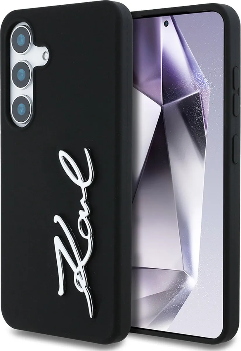 Karl Lagerfeld Backcase Hoesje Samsung Galaxy S25 - Zwart - MagSafe