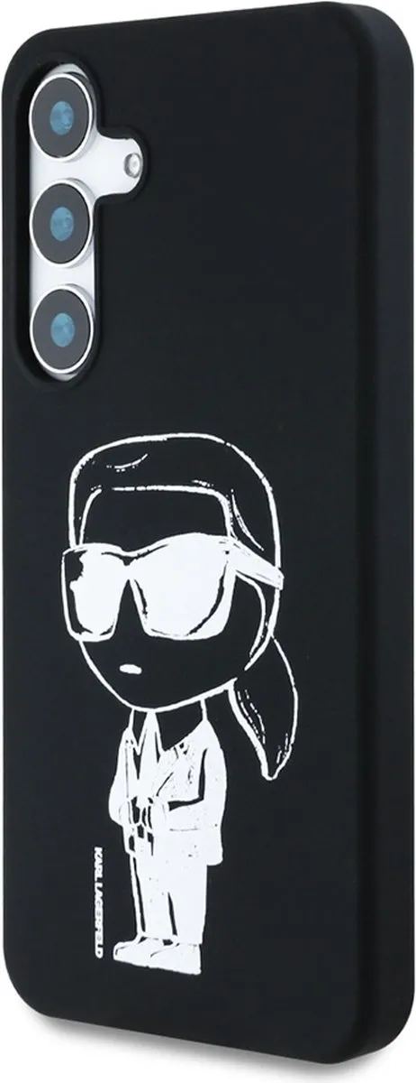 Karl Lagerfeld Backcase Hoesje Samsung Galaxy S25 - Zwart - MagSafe