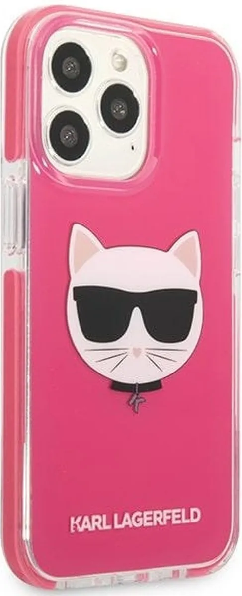 Karl Lagerfeld KLHCP13LTPECPI iPhone 13 Pro Hoesje - Fuchsia