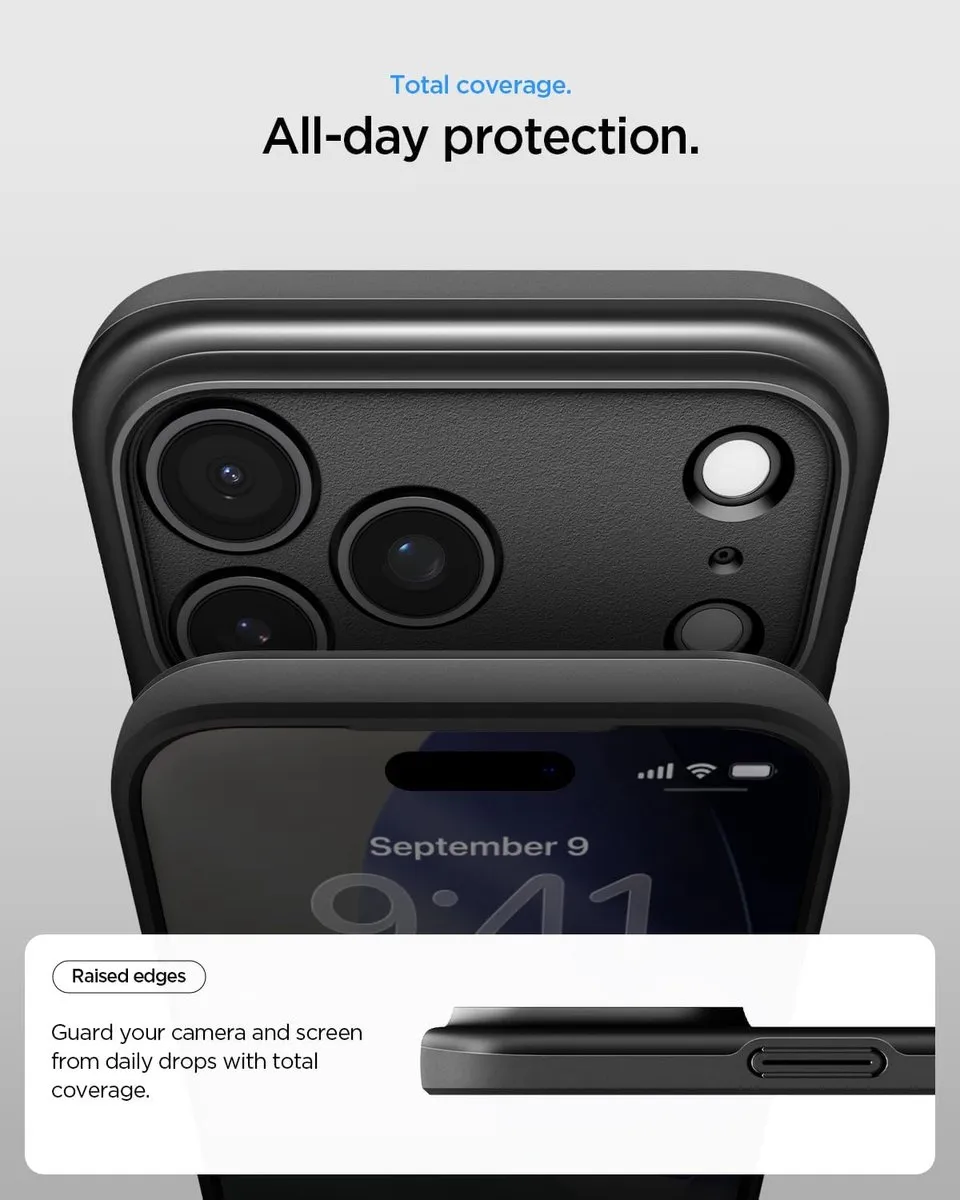 Spigen MagFit ACS06701 Hoesje - iPhone 17 Pro - Zwart - afbeelding 5 van 5