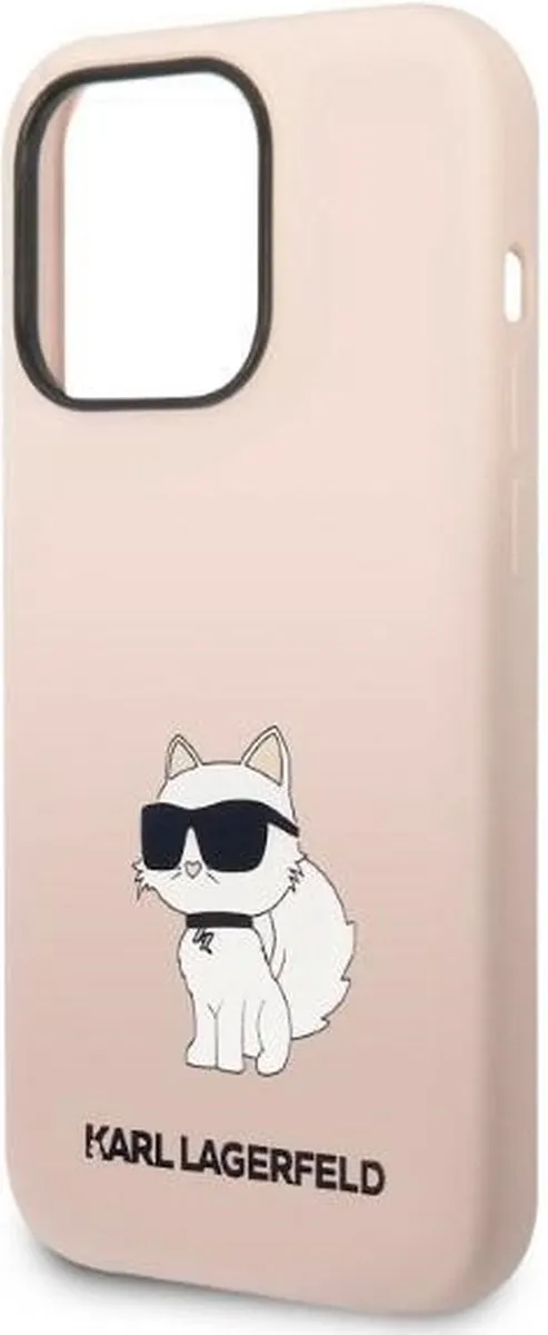 Karl Lagerfeld KLHCP14LSNCHBCP iPhone 14 Pro Hoesje - Roze - afbeelding 6 van 6