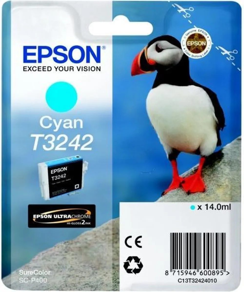Epson T3242 C13T32424010 Inktcartridge - Cyaan