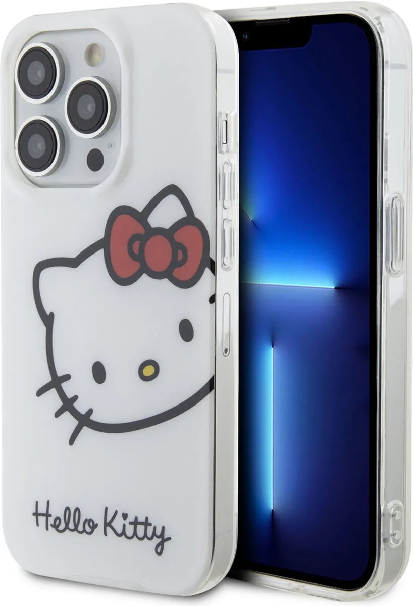 Karl Lagerfeld Hello Kitty iPhone 15 Pro TPU Hoesje - Wit