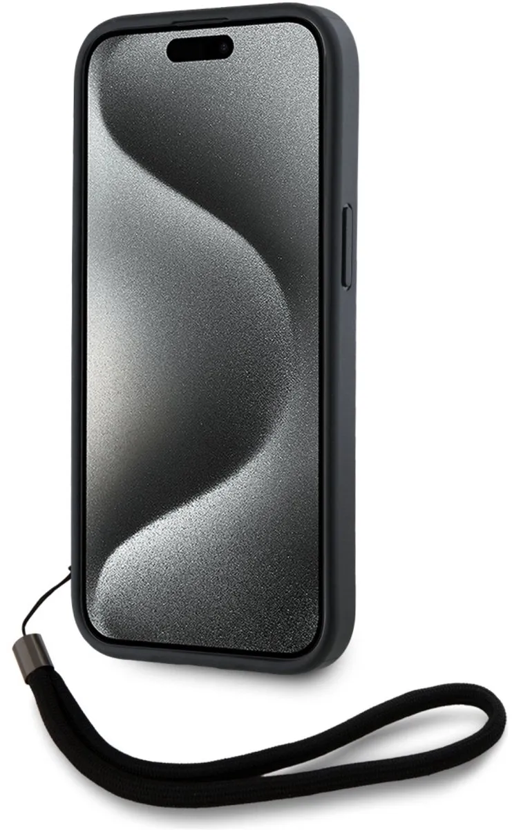 Karl Lagerfeld Saffiano Hoesje iPhone 15 Pro Max - Transparent