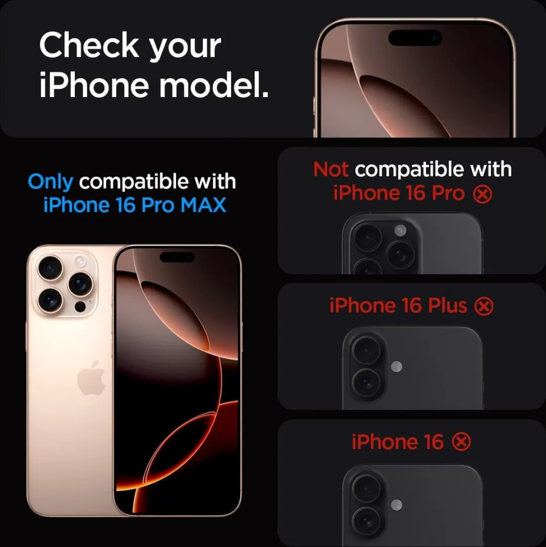 Spigen Glas.tR EZ Fit iPhone 16 Pro Max Screenprotector - Transparant