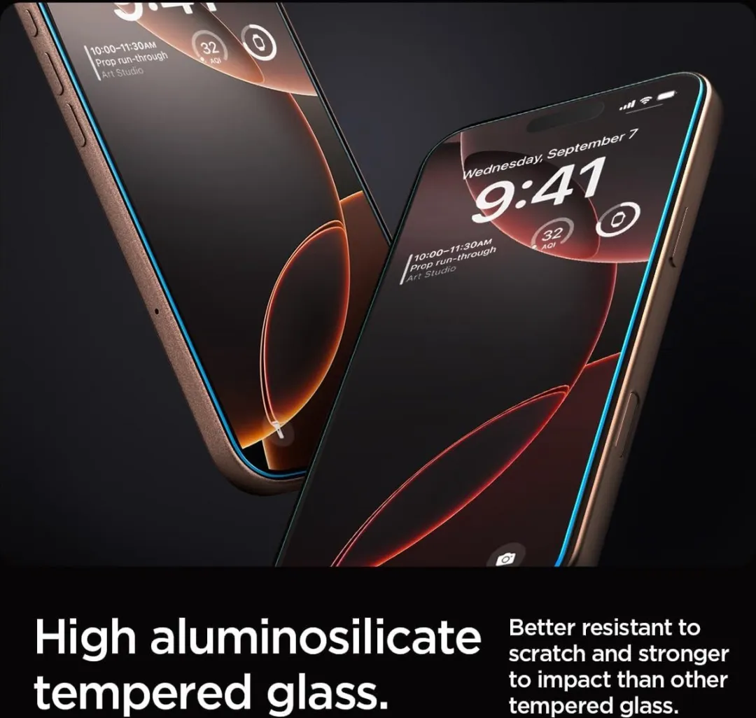 Spigen Glas.tR EZ Fit iPhone 16 Pro Max Screenprotector - Transparant