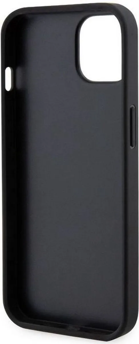 Karl Lagerfeld Saffiano Card Back Case - iPhone 14 Zwart