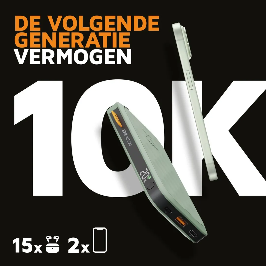Xtorm Fuel Series 5 FS5103 Powerbank 10.000mAh - 2x USB-C/USB-A - Groen