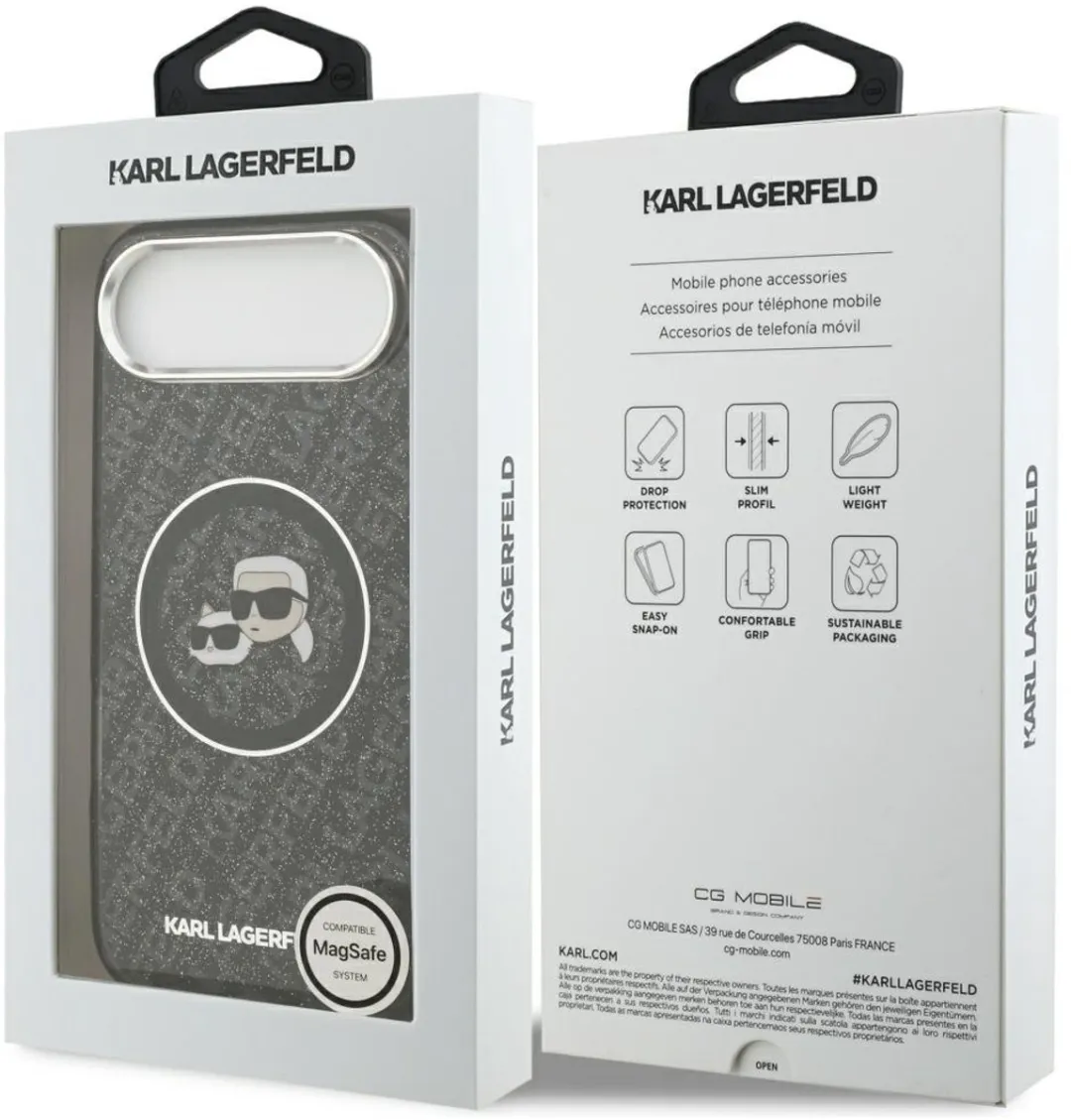 Karl Lagerfeld iPhone 17 Air Hoesje - Magsafe - Zwart