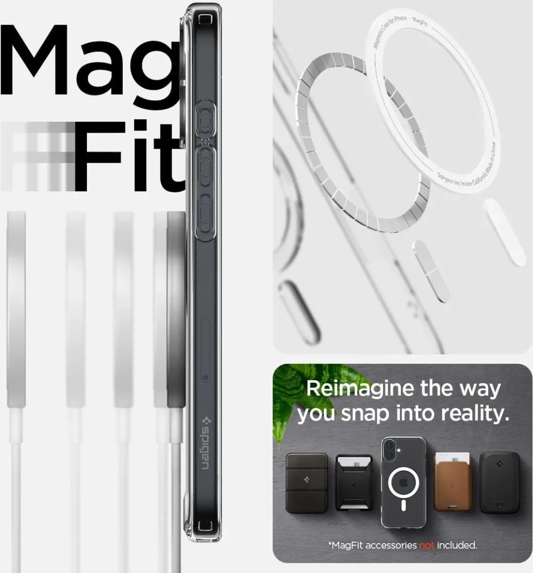 Spigen Ultra Hybrid ACS06811 Hoesje - iPhone 16 Plus - Wit