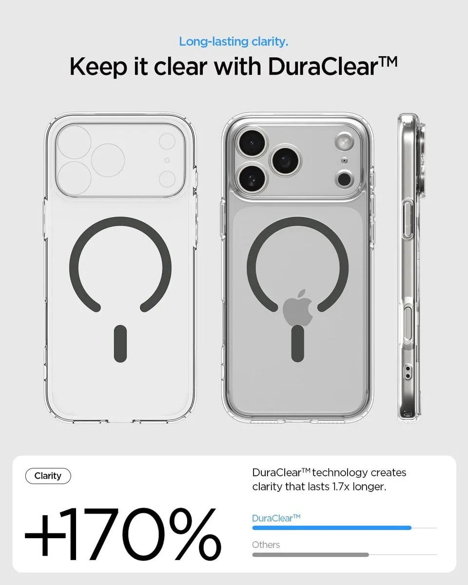 Spigen Signature ACS06711 Hoesje - iPhone 17 Pro Max - Grijs