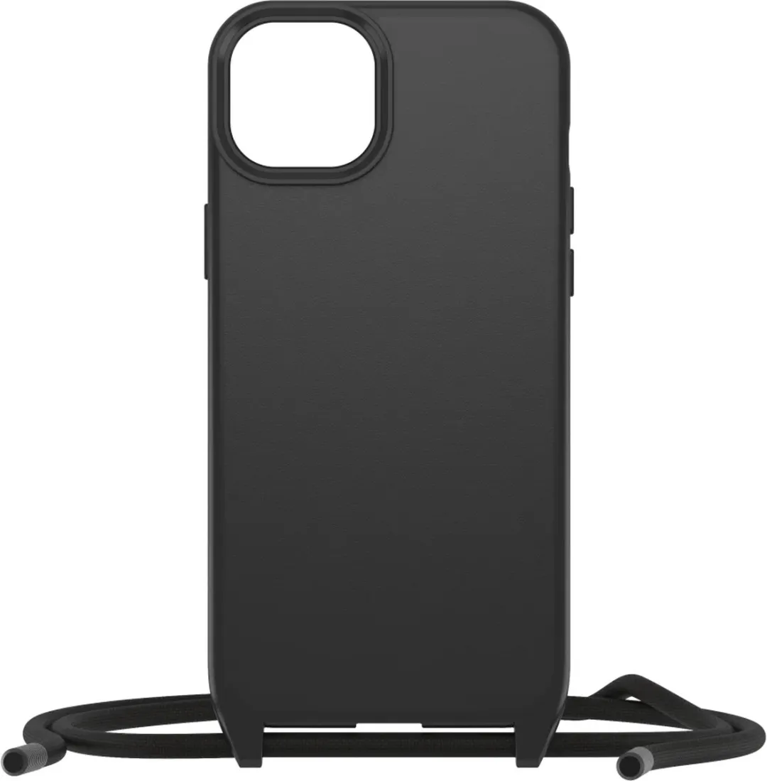 OtterBox React Necklace Mag Hoesje - iPhone 15 Plus - Zwart