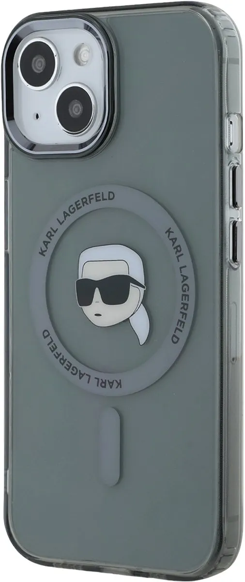 Karl Lagerfeld iPhone 15 MagSafe Hoesje - Transparant KLHMP15SHLSKIK