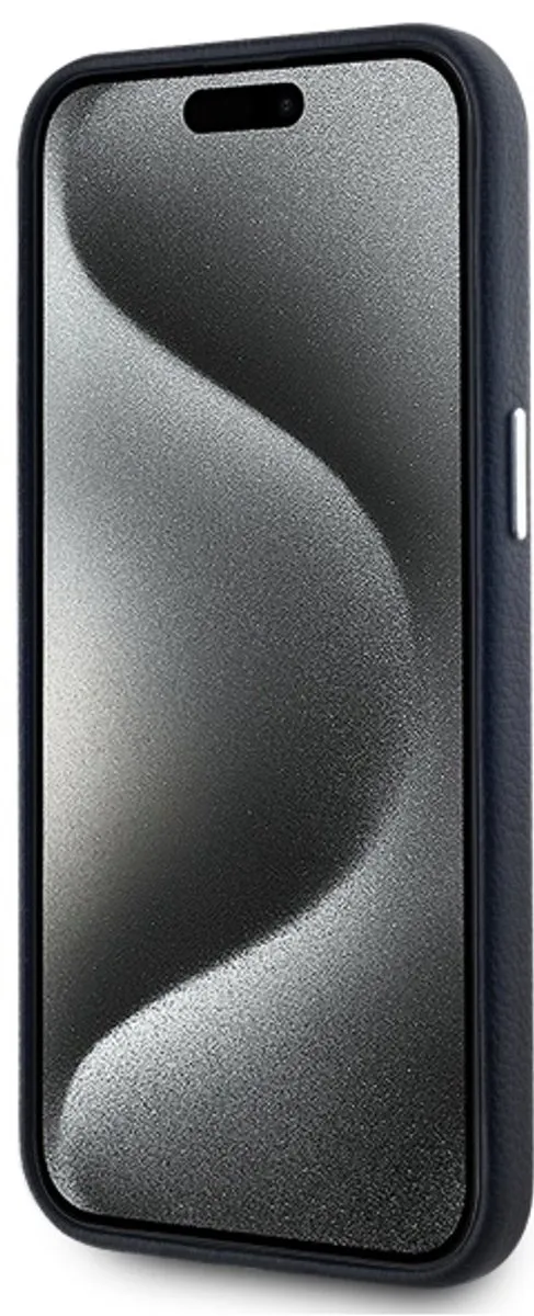 Karl Lagerfeld Case Grained Hotel RSG KLHCP15XPGWCMKHK - iPhone 15 Pro Max - Zwart