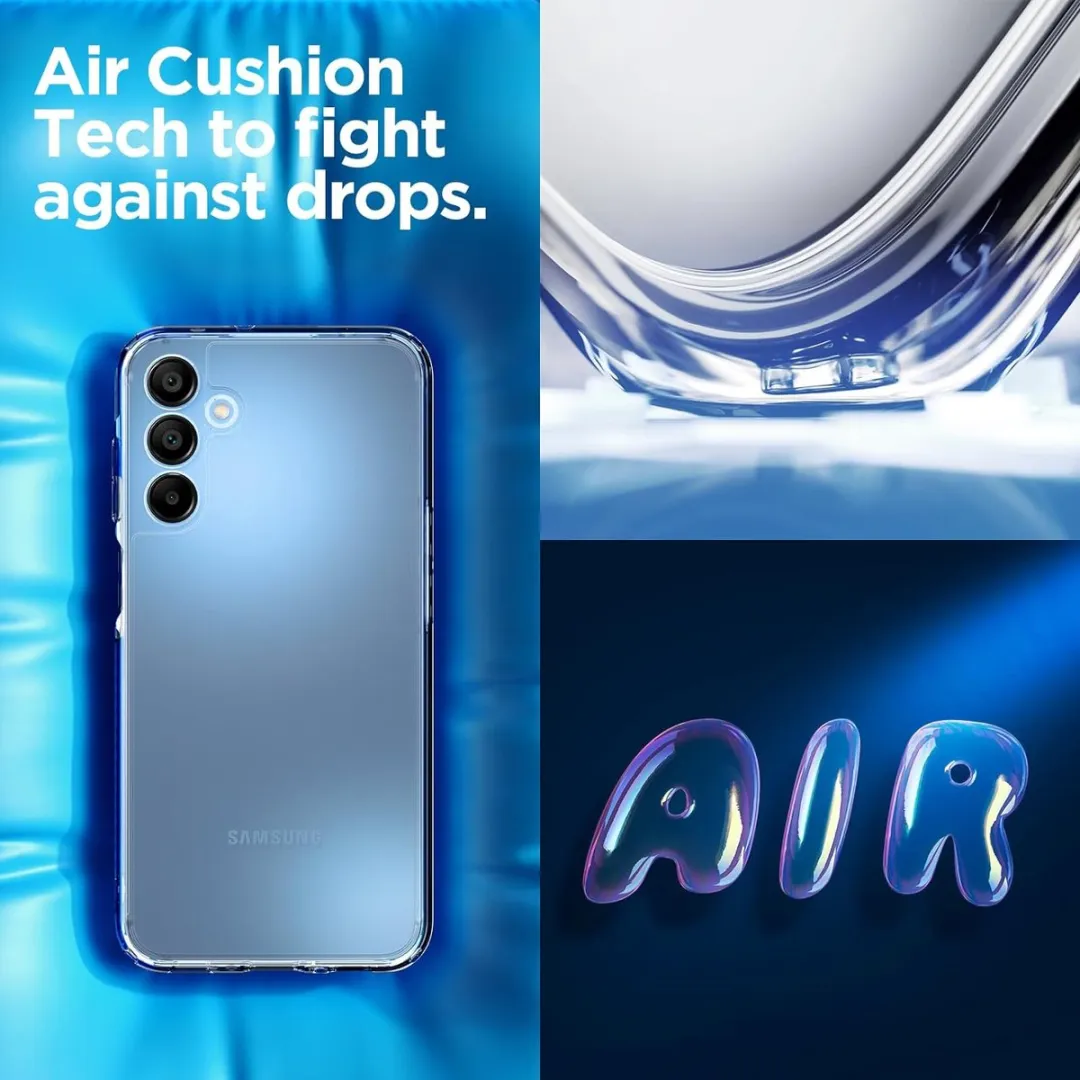 Spigen Ultra Hybrid Back Cover - Samsung Galaxy A15 Transparant - afbeelding 5 van 5