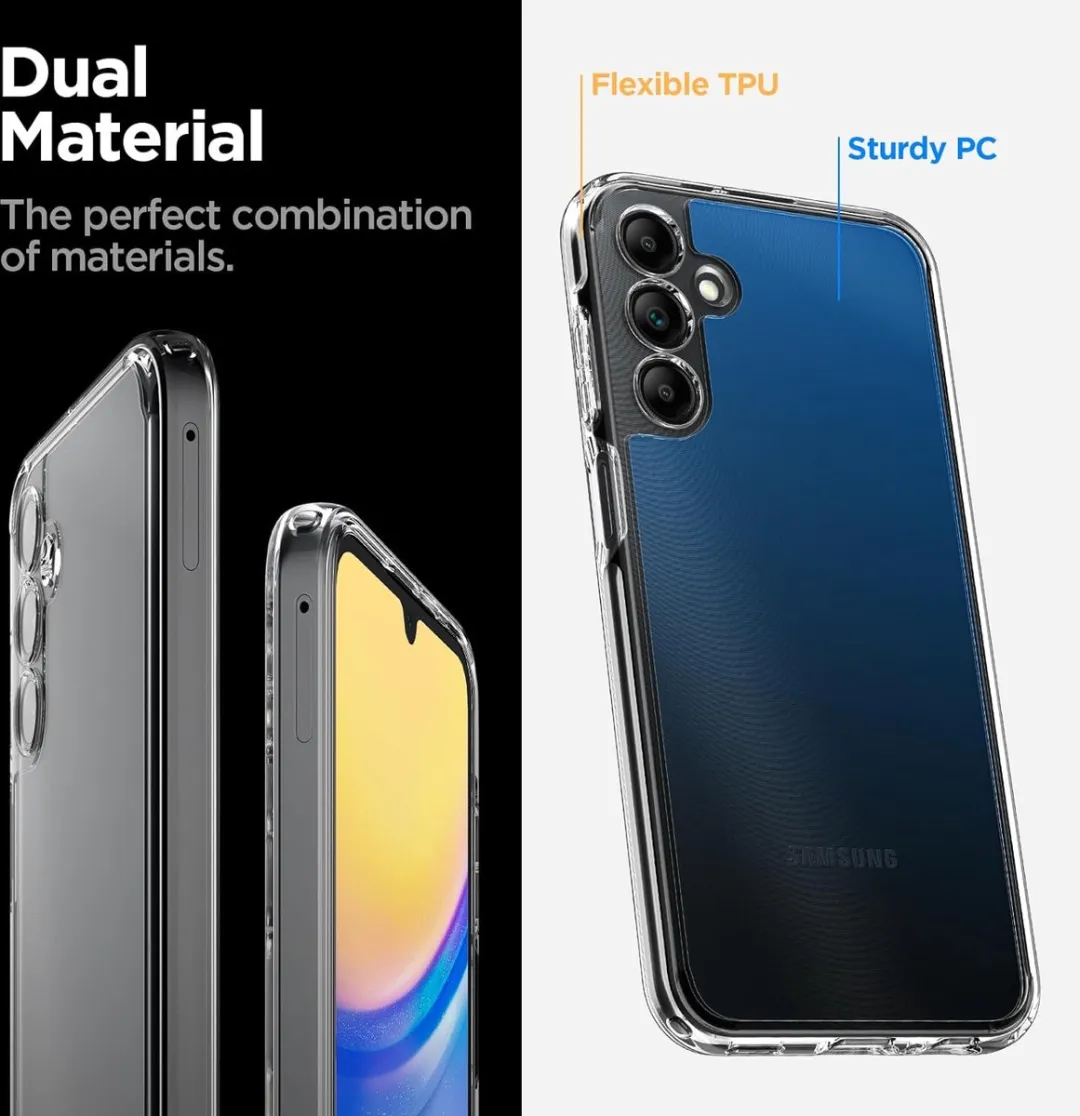 Spigen Ultra Hybrid Back Cover - Samsung Galaxy A15 Transparant - afbeelding 3 van 5