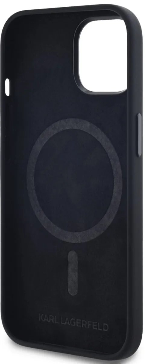 Karl Lagerfeld Siliconen Hoesje iPhone 15 - Transparent