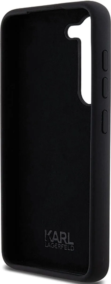 Karl Lagerfeld Choupette Siliconen Hoesje - Samsung Galaxy S23 - Zwart