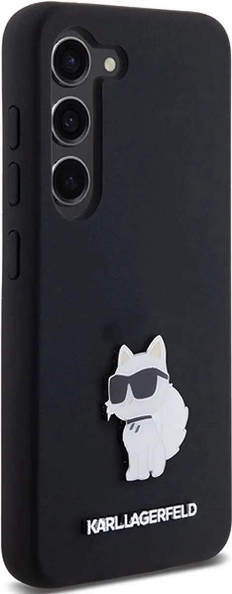 Karl Lagerfeld Choupette Siliconen Hoesje - Samsung Galaxy S23 - Zwart