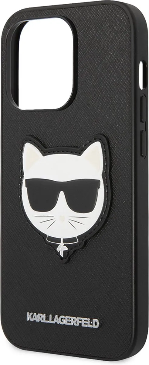Karl Lagerfeld iPhone 14 Pro Max Hoesje - Effen Zwart - afbeelding 6 van 6