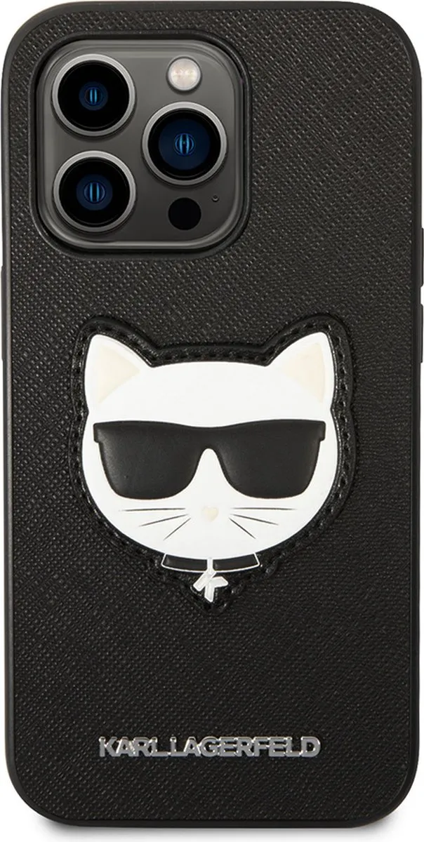 Karl Lagerfeld iPhone 14 Pro Max Hoesje - Effen Zwart