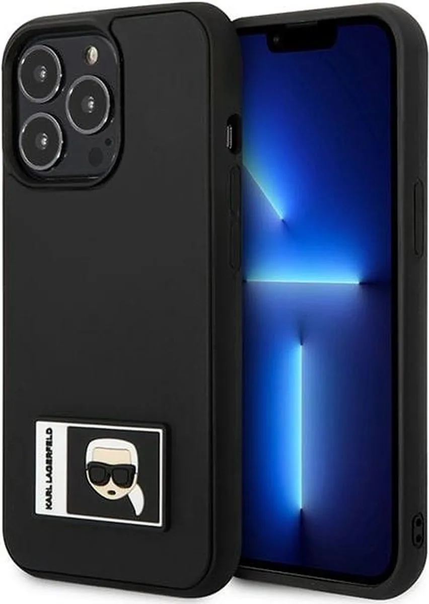 Karl Lagerfeld KLHCP13X3DKPK iPhone 13 Pro Max Hoesje - Zwart