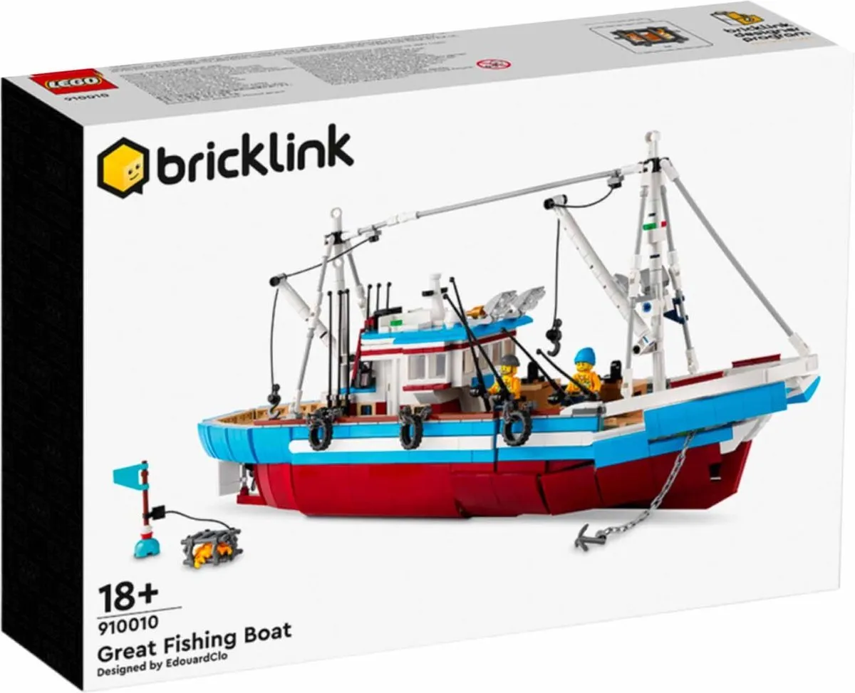 LEGO Bricklink Great Fishing Boat 1597 Stukken