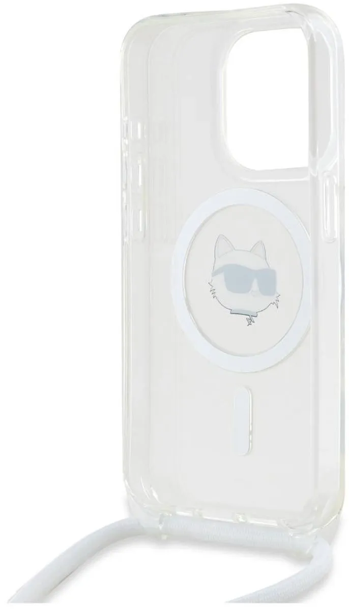 Karl Lagerfeld MagSafe Hoesje iPhone 15 Pro Max - Transparant KLHMP15XHCCHNT