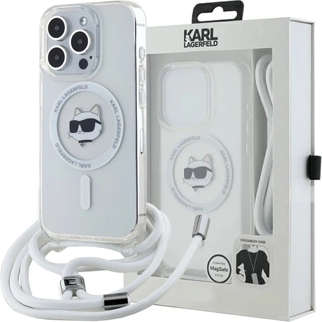 Karl Lagerfeld MagSafe Hoesje iPhone 15 Pro Max - Transparant KLHMP15XHCCHNT - afbeelding 6 van 6