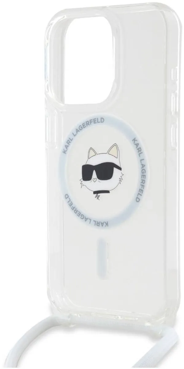 Karl Lagerfeld MagSafe Hoesje iPhone 15 Pro Max - Transparant KLHMP15XHCCHNT