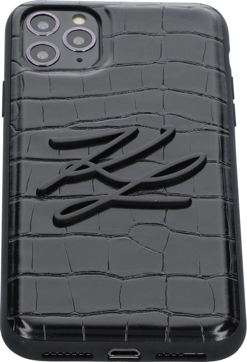 Karl Lagerfeld KLHCN65CRKBK Hoesje - iPhone 11 Pro Max - Zwart