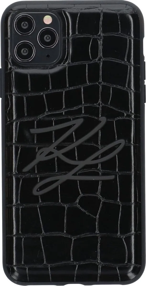 Karl Lagerfeld KLHCN65CRKBK Hoesje - iPhone 11 Pro Max - Zwart