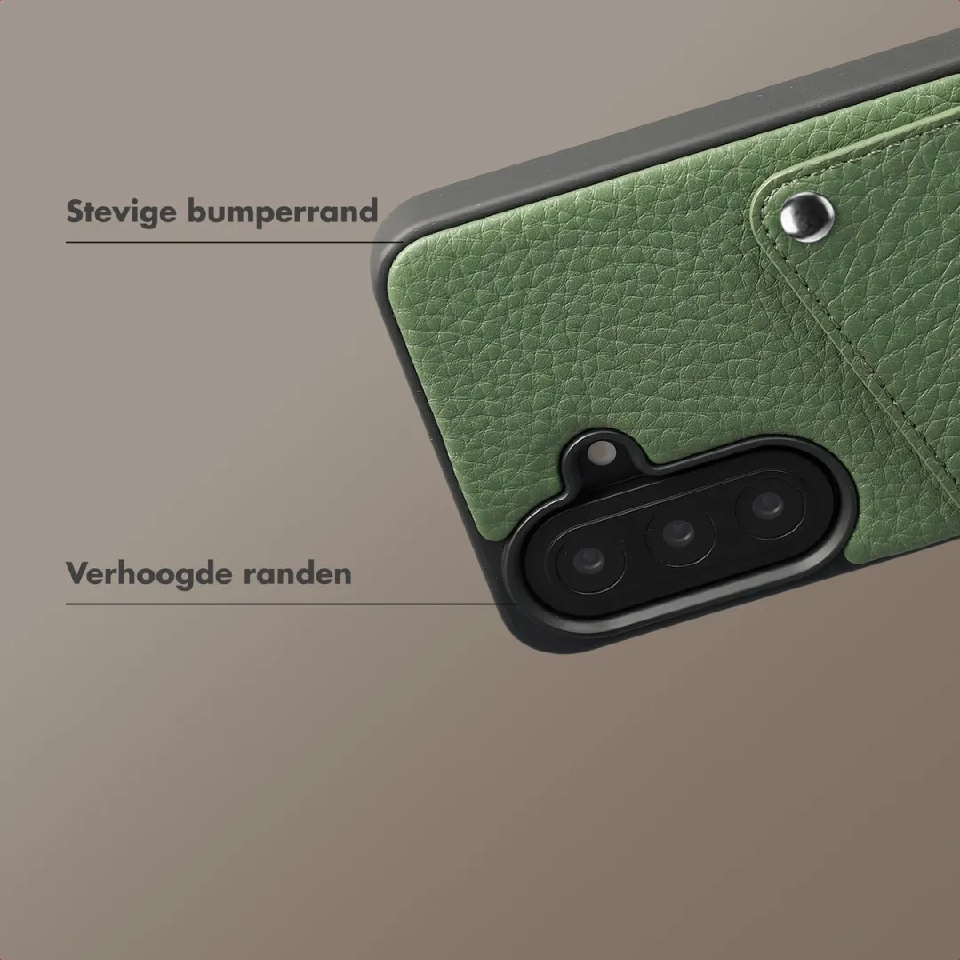 Selencia Hoesje Samsung Galaxy A57 - Sage Green - 2 Pasjes