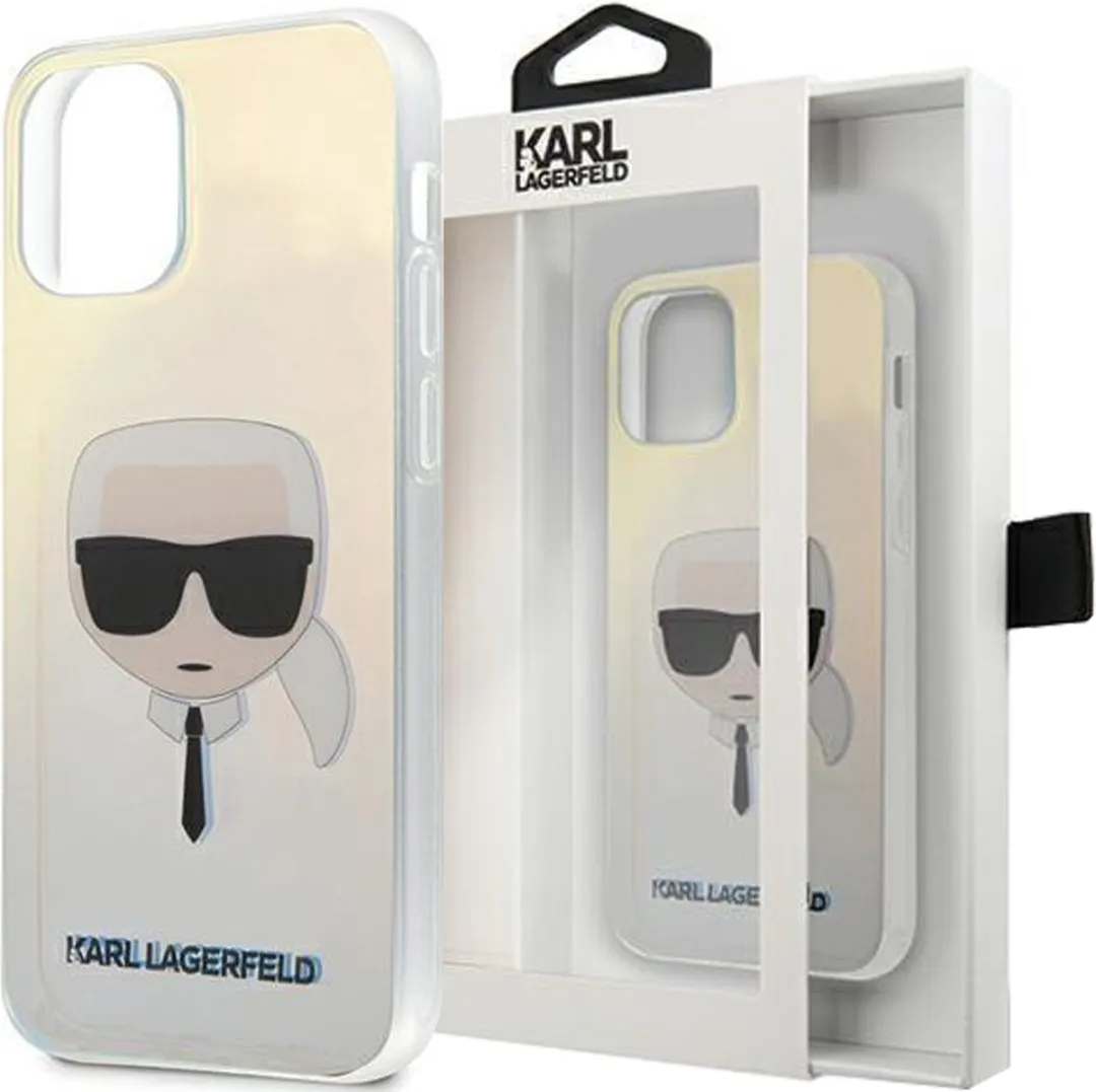Karl Lagerfeld Iridescent Boss Backcase - iPhone 12 Mini - Meerkleurig