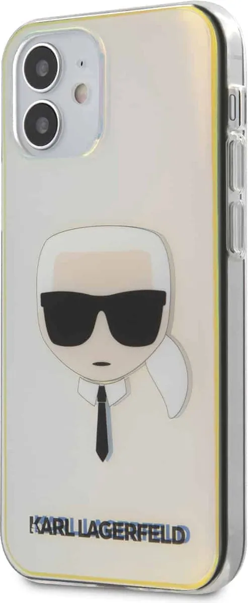 Karl Lagerfeld Iridescent Boss Backcase - iPhone 12 Mini - Meerkleurig