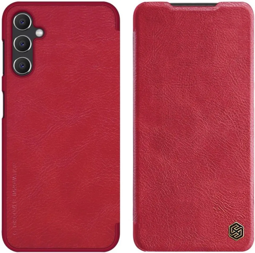 Nillkin Qin Hoesje Samsung Galaxy A14 - Rood