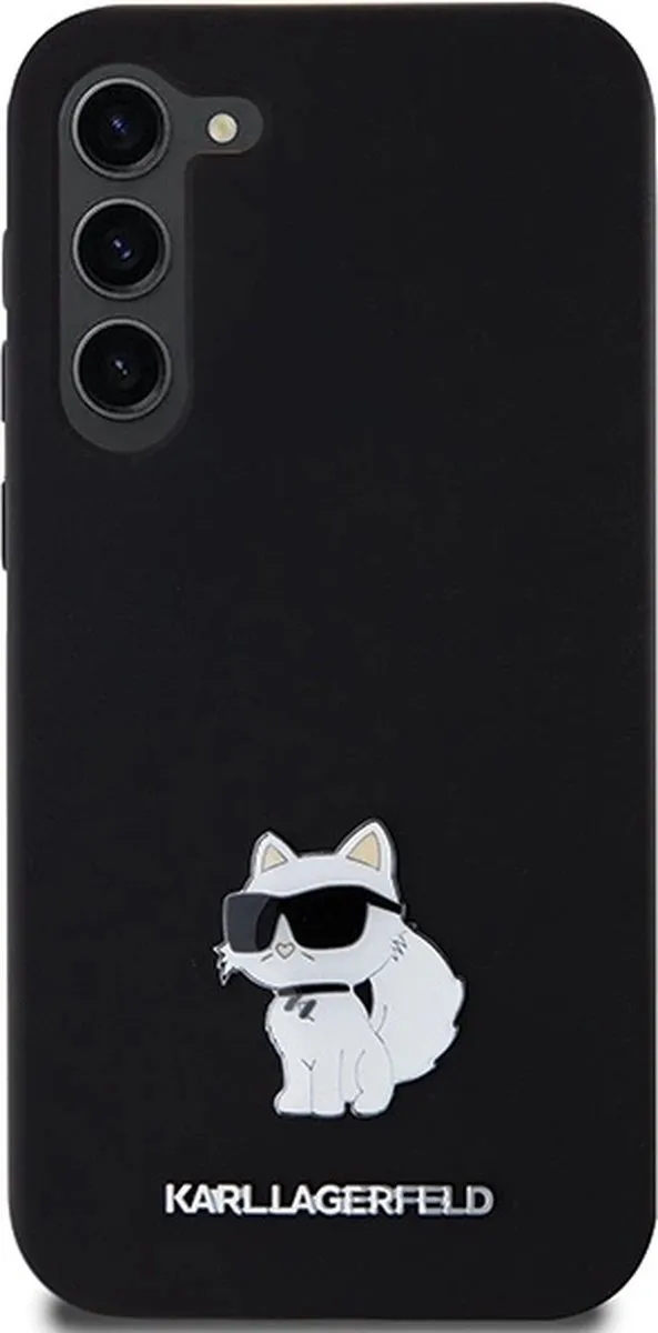 Karl Lagerfeld Choupette Siliconen Hoesje - Samsung Galaxy S24+ - Zwart - afbeelding 6 van 6