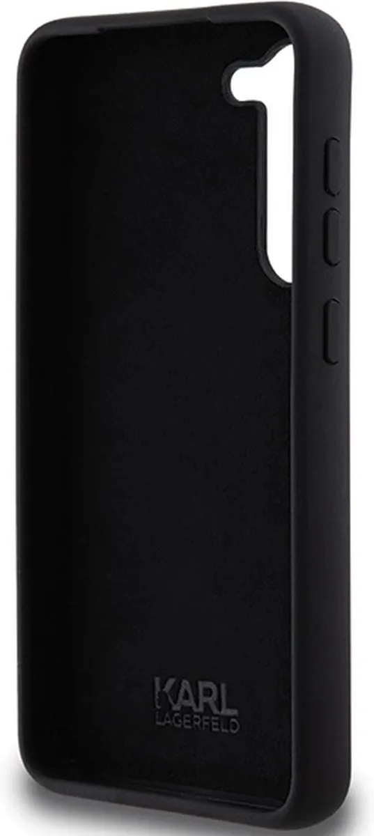 Karl Lagerfeld Choupette Siliconen Hoesje - Samsung Galaxy S24+ - Zwart
