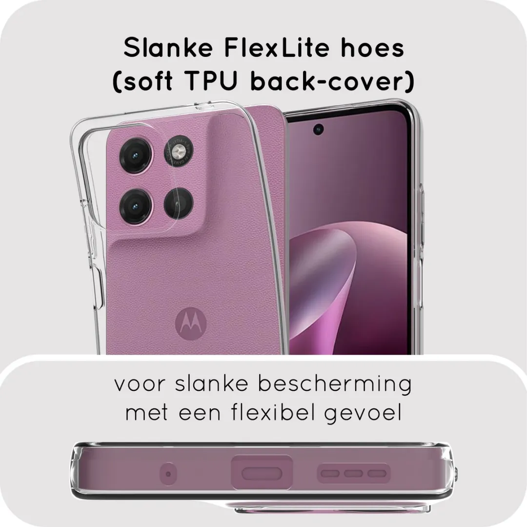 Just in Case Moto G17 Siliconen Hoesje - Transparant MMT2891KL0