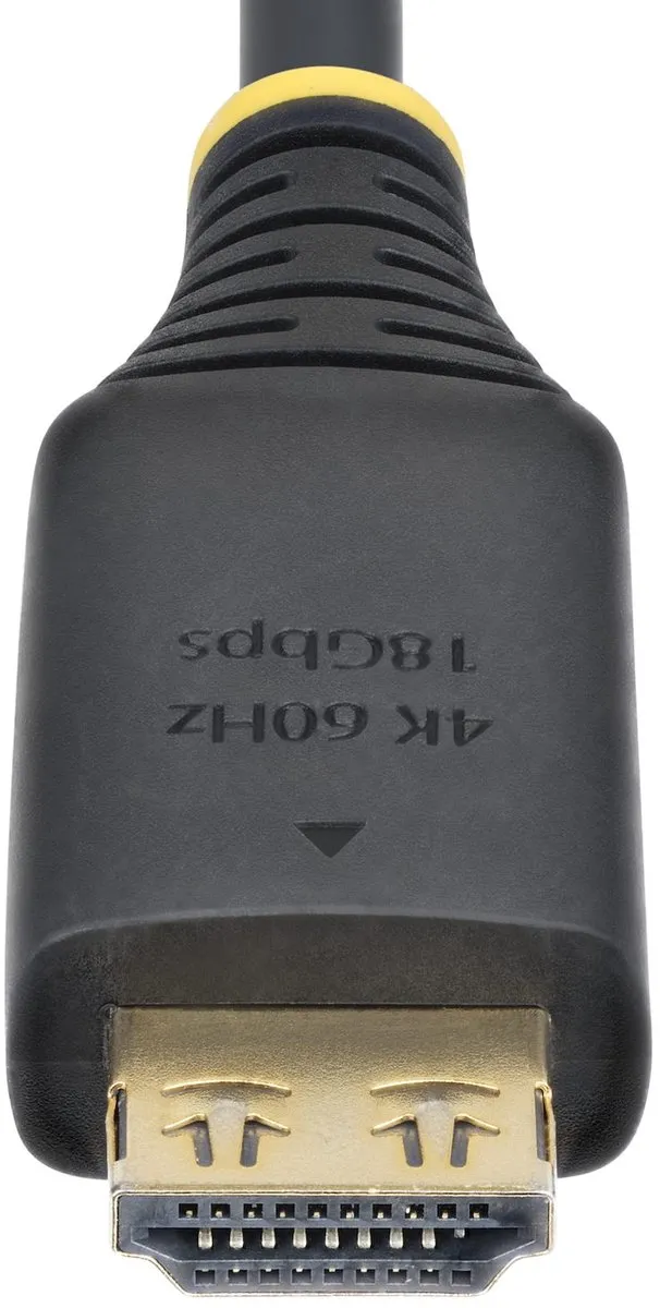 Startech HDMI2-CABLE-GRIP-1M Kabel 1m - 4K 60Hz - Zwart - afbeelding 6 van 6