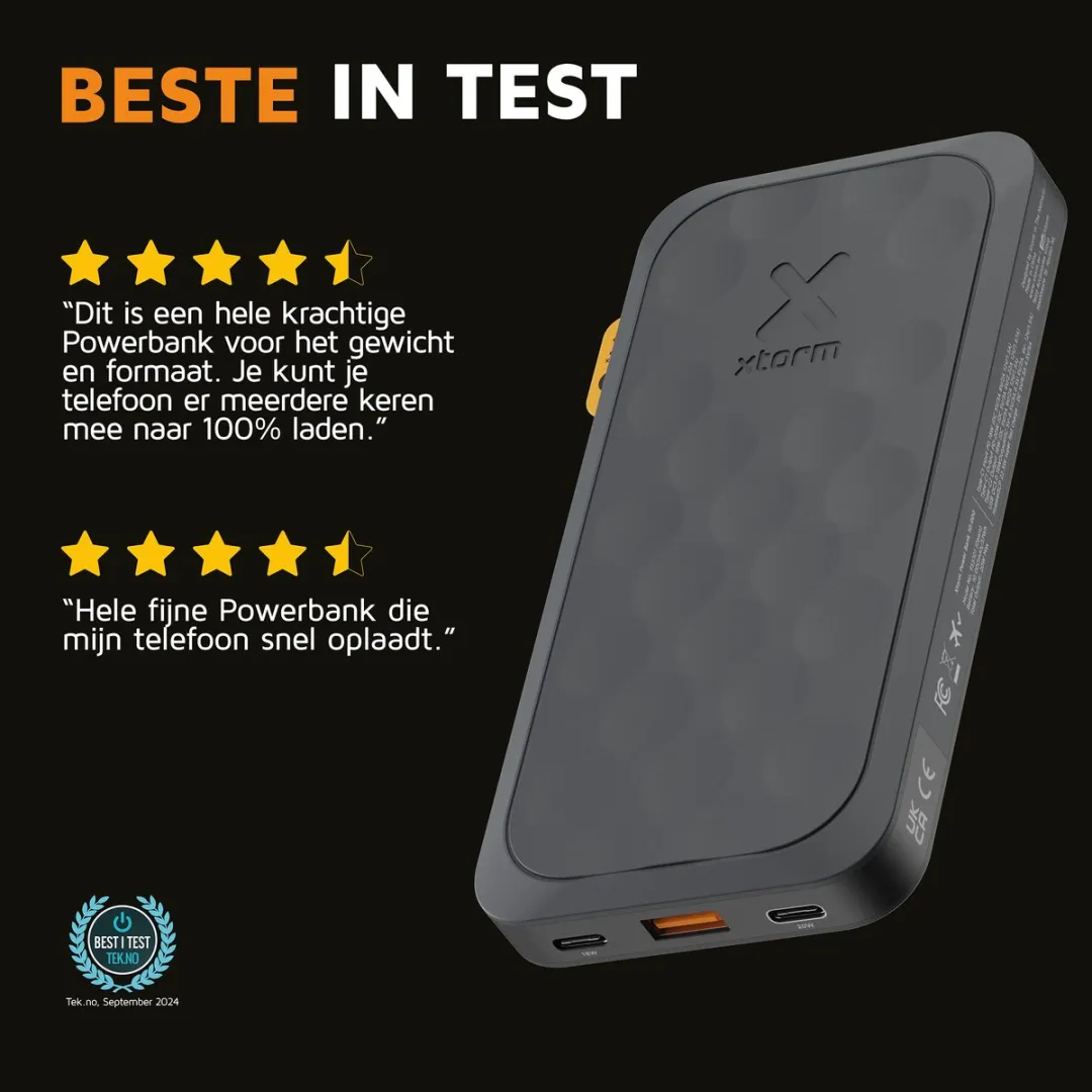 Xtorm Fuel Series 5 FS5101U Powerbank 20W 10.000mAh - 3x USB - Zwart