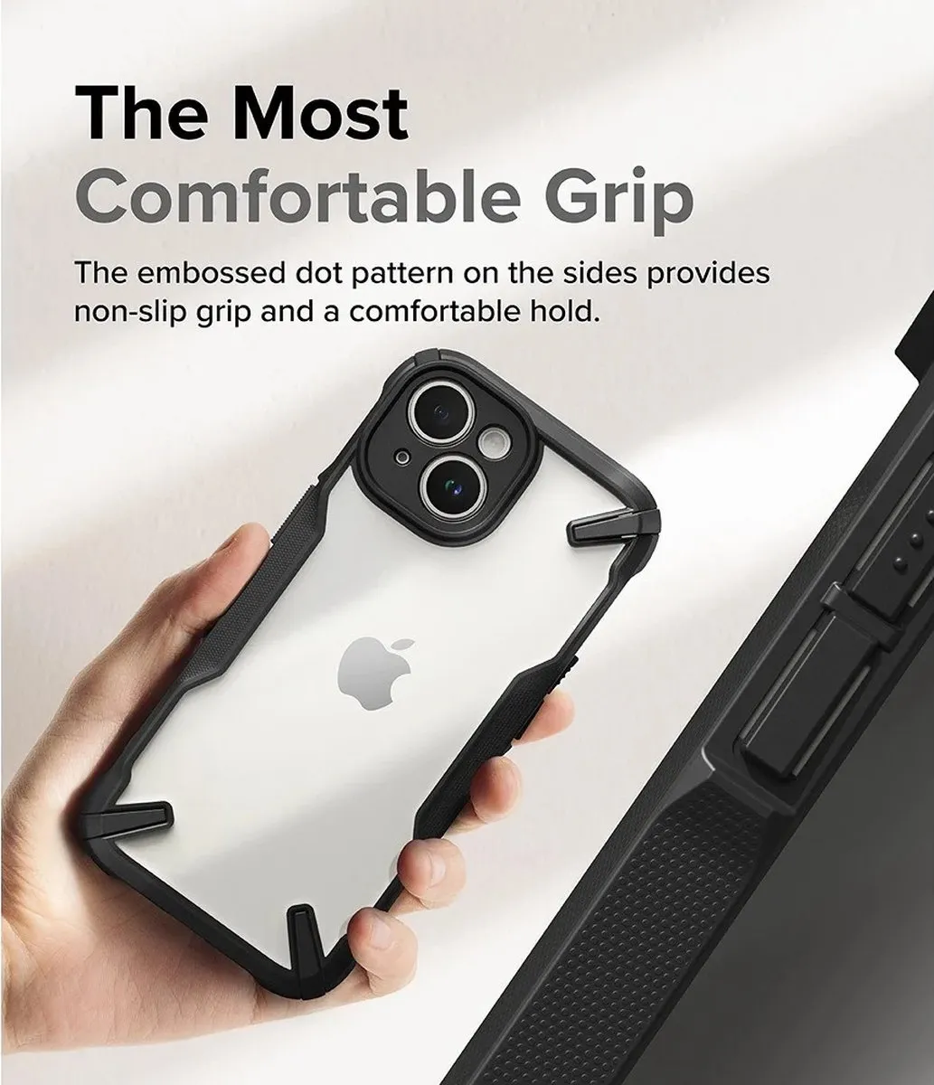 Ringke Fusion X Back Cover iPhone 15 Plus - Zwart