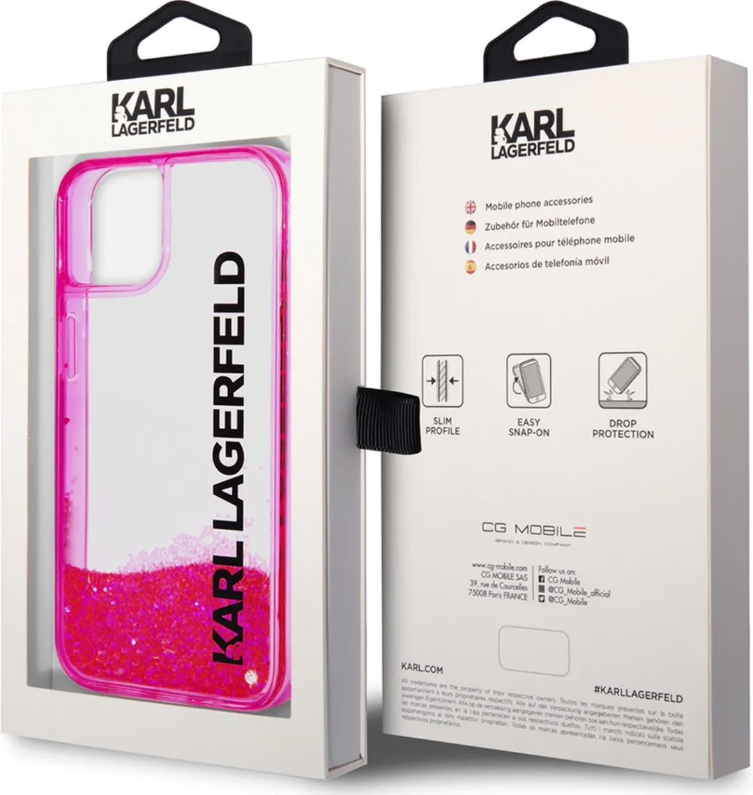 Karl Lagerfeld iPhone 14 Plus Hoesje - Roze