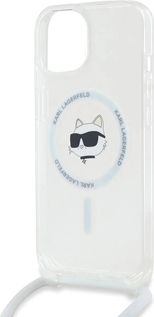 Karl Lagerfeld IML Choupette MagSafe Hoesje - iPhone 13/14/15 - Transparant