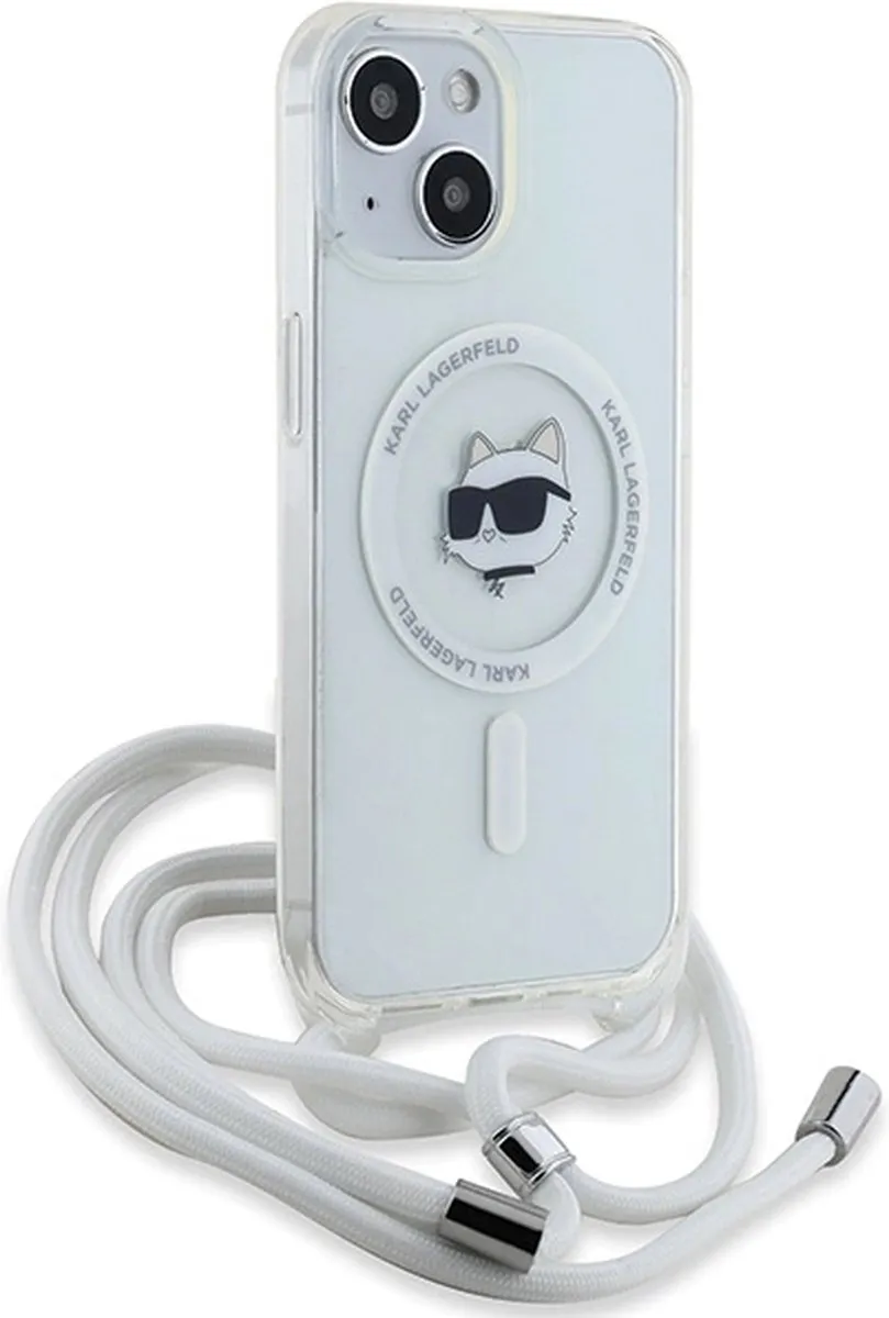 Karl Lagerfeld IML Choupette MagSafe Hoesje - iPhone 13/14/15 - Transparant