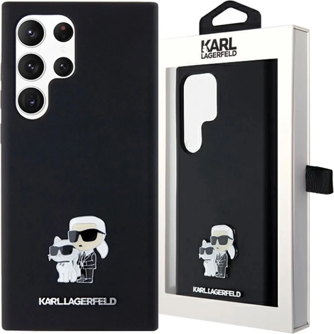 Karl Lagerfeld Siliconen Karl&Choupette Hoesje S24 Ultra