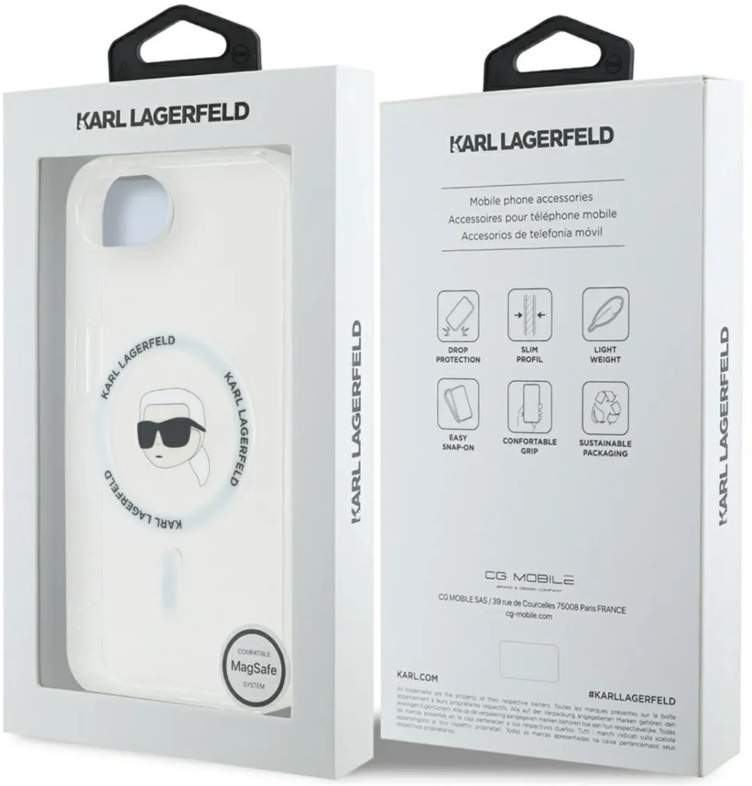 Karl Lagerfeld iPhone 16E Hoesje - MagSafe - Transparent