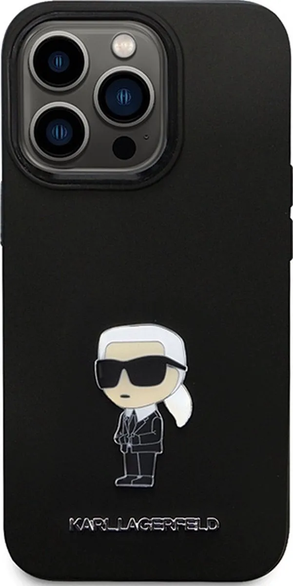 Karl Lagerfeld KLHCP14XSMHKNPK Hoesje iPhone 14 Pro Max - Zwart